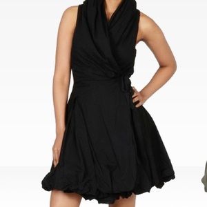 Elan Bubble Hem Wrap Dress